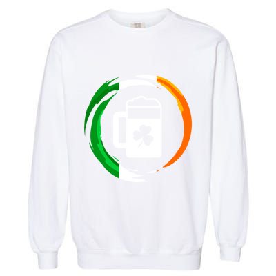 Abstract Beer Of Saint Patrick Day Illustration Gift Garment-Dyed Sweatshirt
