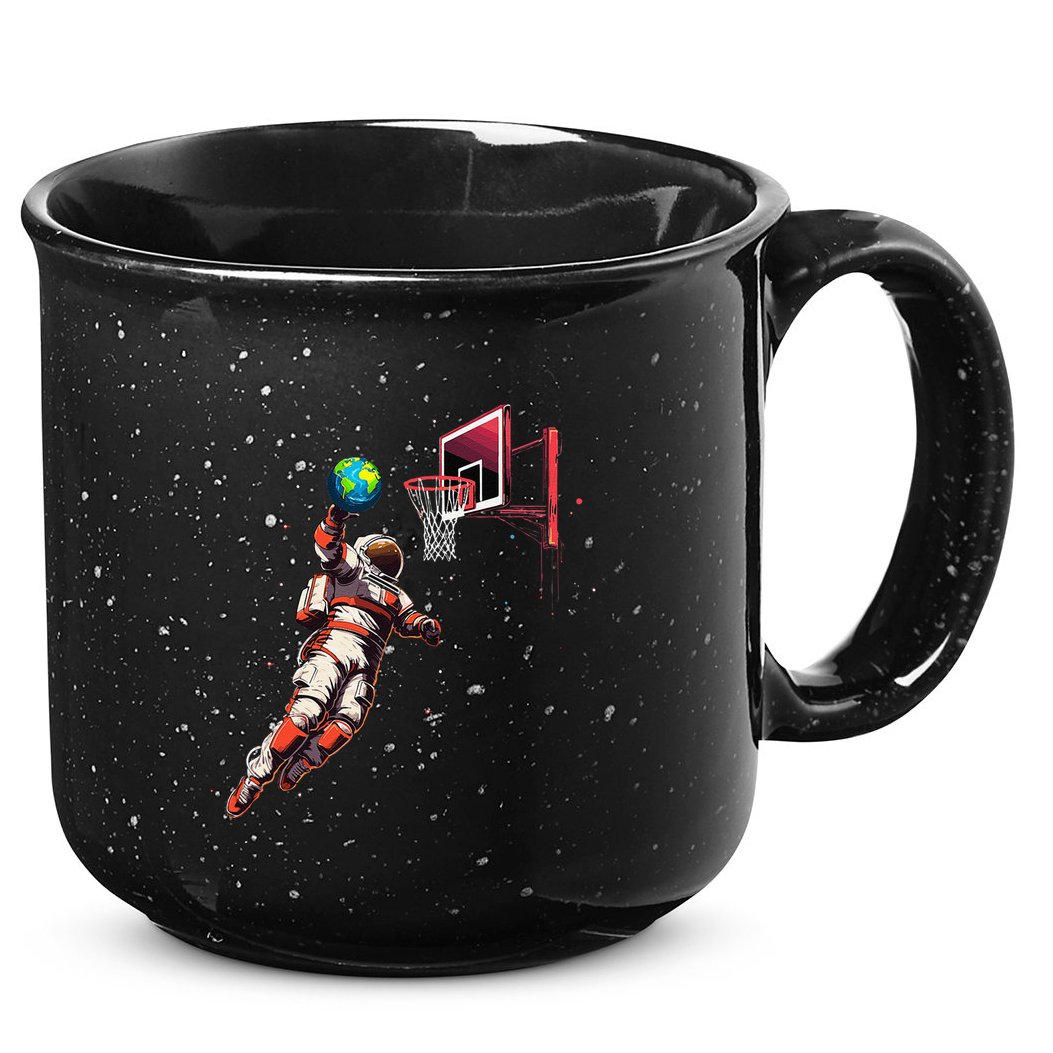 Astronaut Basketball Outer Space Gifts Space 15oz Campfire Ceramic Mug