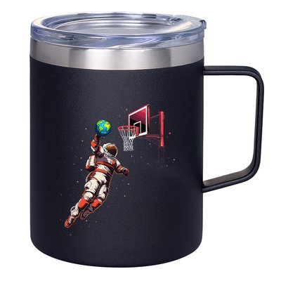 Astronaut Basketball Outer Space Gifts Space 12oz Stainless Steel Coffee Mug