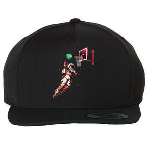 Astronaut Basketball Outer Space Gifts Space Wool Snapback Cap