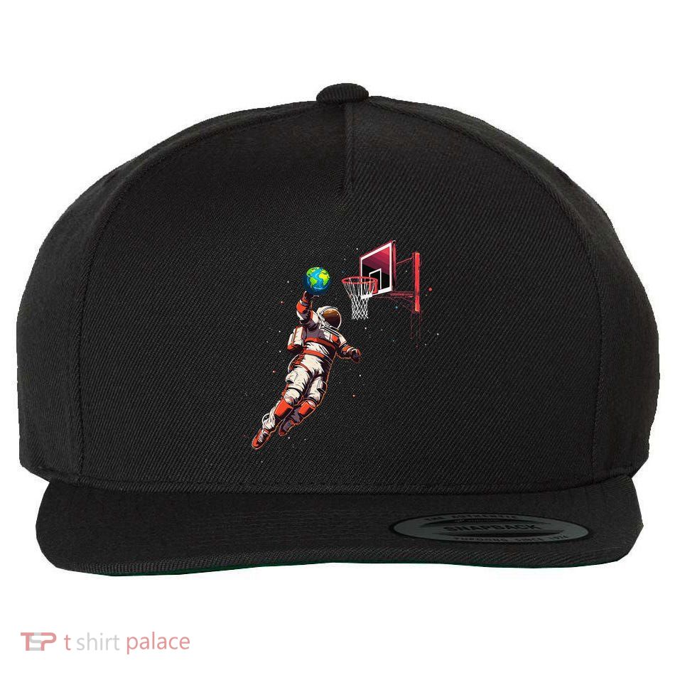 Astronaut Basketball Outer Space Gifts Space Wool Snapback Cap