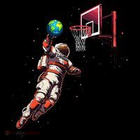 Astronaut Basketball Outer Space Gifts Space Wool Snapback Cap