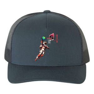 Astronaut Basketball Outer Space Gifts Space Yupoong Adult 5-Panel Trucker Hat