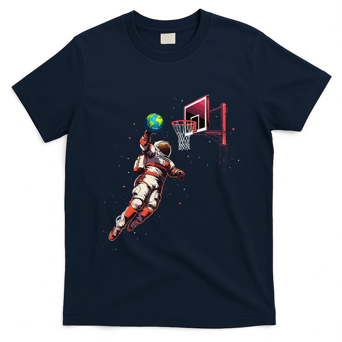 Astronaut Basketball Outer Space Gifts Space T-Shirt