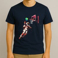 Astronaut Basketball Outer Space Gifts Space T-Shirt