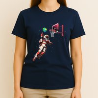 Astronaut Basketball Outer Space Gifts Space T-Shirt