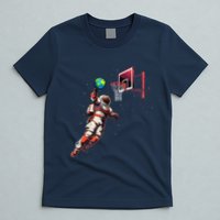 Astronaut Basketball Outer Space Gifts Space T-Shirt