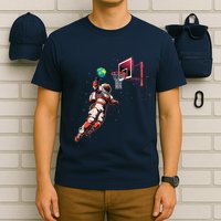 Astronaut Basketball Outer Space Gifts Space T-Shirt