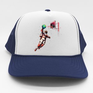 Astronaut Basketball Outer Space Gifts Space Trucker Hat