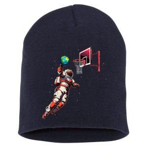 Astronaut Basketball Outer Space Gifts Space Short Acrylic Beanie