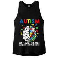 Autism Brain Operating System Ladies PosiCharge Tri-Blend Wicking Tank