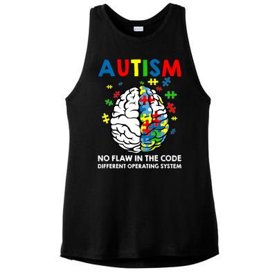 Autism Brain Operating System Ladies PosiCharge Tri-Blend Wicking Tank