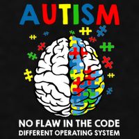 Autism Brain Operating System Ladies PosiCharge Tri-Blend Wicking Tank