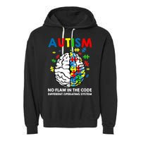 Autism Brain Operating System Garment-Dyed Fleece Hoodie