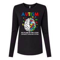 Autism Brain Operating System Womens Cotton Relaxed Long Sleeve T-Shirt