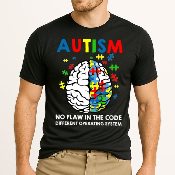 Autism Brain Operating System Cooling Performance Crew T-Shirt
