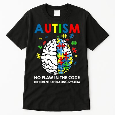 Autism Brain Operating System Tall T-Shirt
