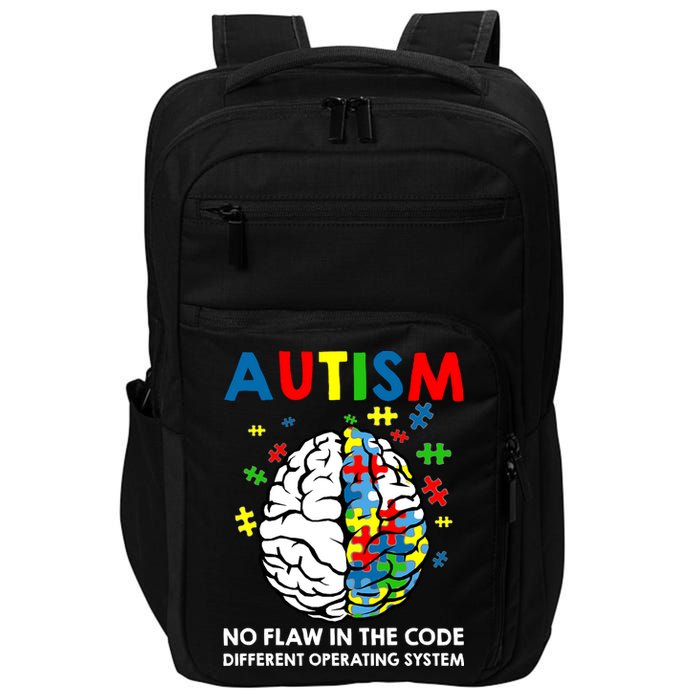 Autism Brain Operating System Impact Tech Backpack