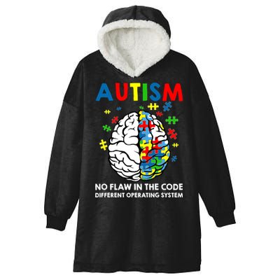 Autism Brain Operating System Hooded Wearable Blanket