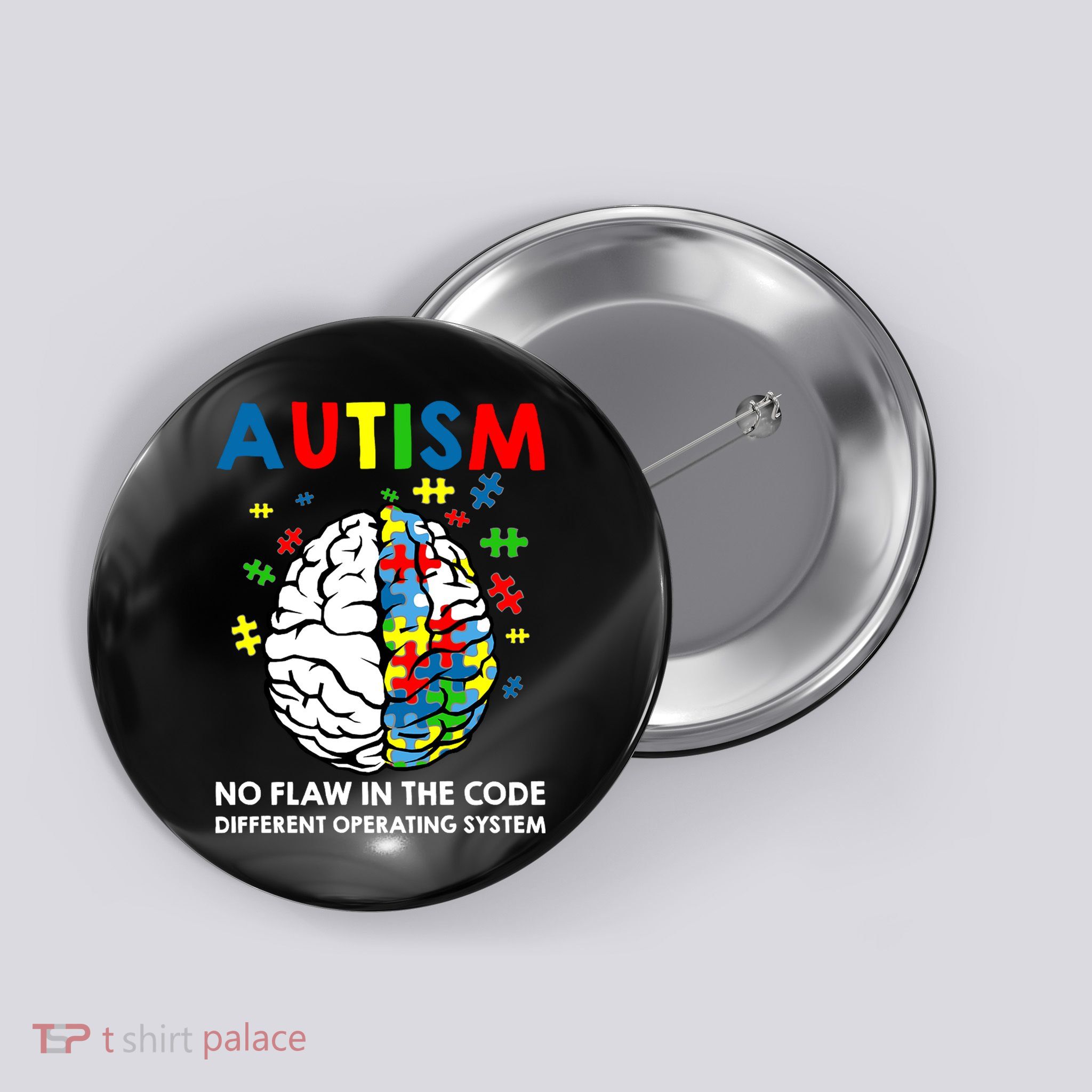 Autism Brain Operating System Button