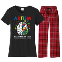 Autism Brain Operating System Women's Flannel Pajama Set