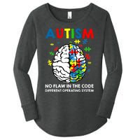 Autism Brain Operating System Women's Perfect Tri Tunic Long Sleeve Shirt