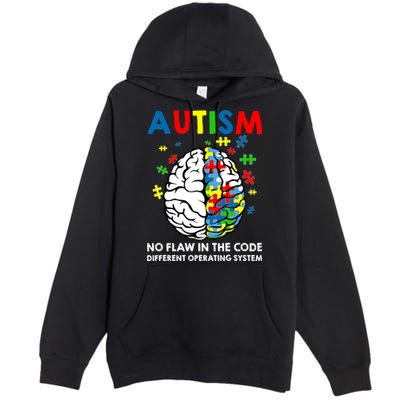 Autism Brain Operating System Premium Pullover Hoodie