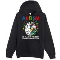Autism Brain Operating System Premium Pullover Hoodie