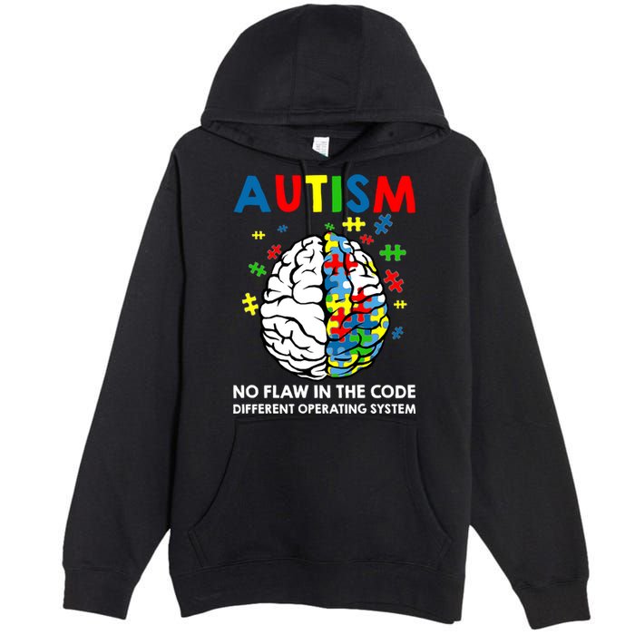 Autism Brain Operating System Premium Pullover Hoodie