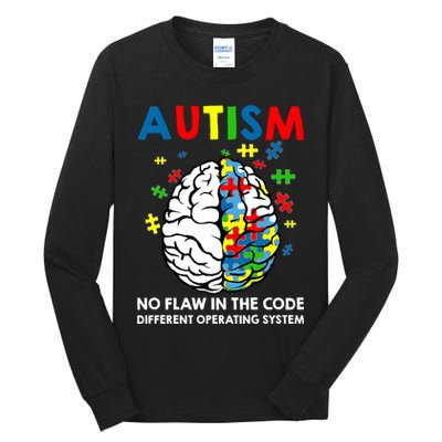 Autism Brain Operating System Tall Long Sleeve T-Shirt