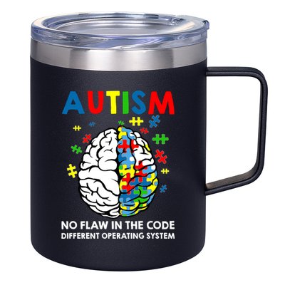 Autism Brain Operating System 12oz Stainless Steel Coffee Mug