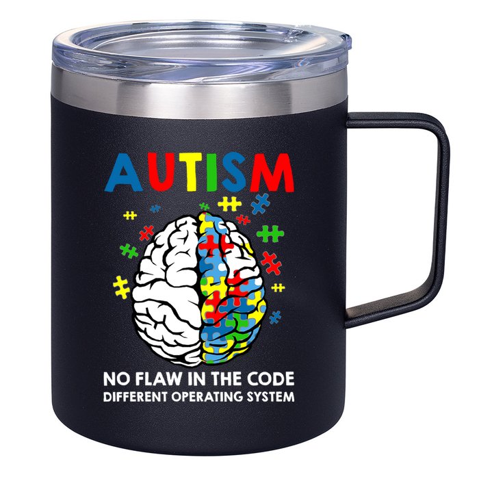Autism Brain Operating System 12oz Stainless Steel Coffee Mug