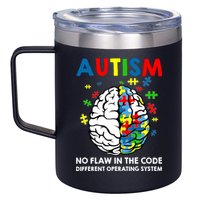 Autism Brain Operating System 12oz Stainless Steel Coffee Mug