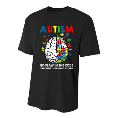 Autism Brain Operating System Youth Performance Sprint T-Shirt