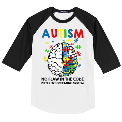 Autism Brain Operating System Baseball Sleeve Shirt