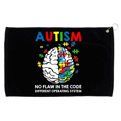 Autism Brain Operating System Grommeted Golf Towel