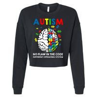 Autism Brain Operating System Cropped Pullover Crew