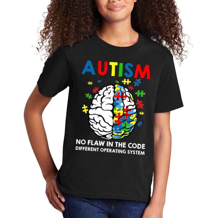 Autism Brain Operating System Kids T-Shirt