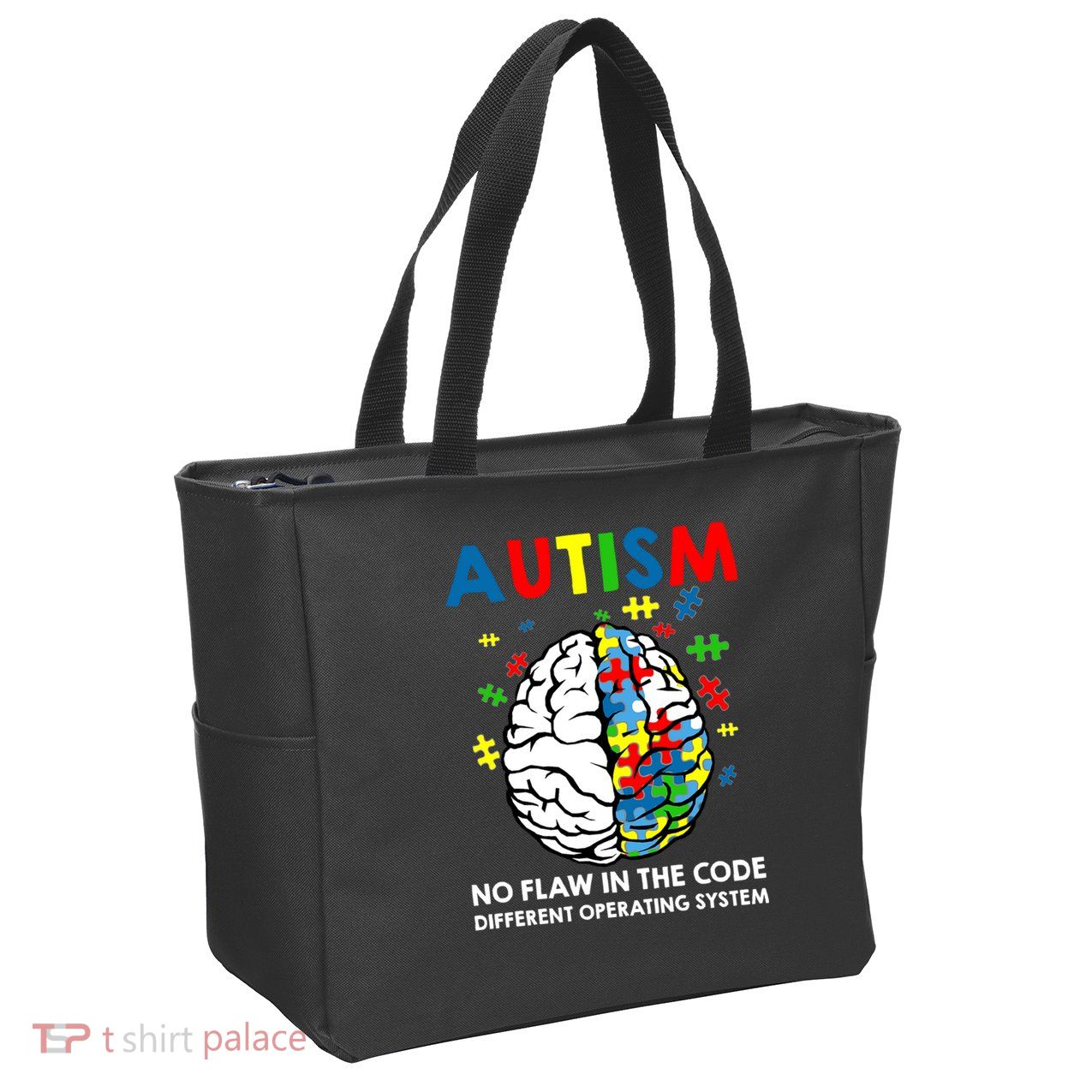 Autism Brain Operating System Zip Tote Bag