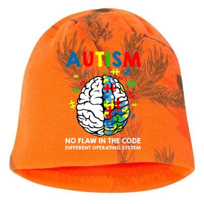 Autism Brain Operating System Kati - Camo Knit Beanie