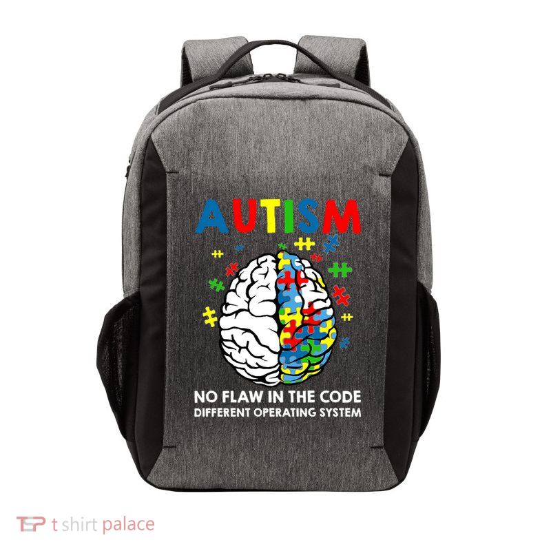 Autism Brain Operating System Vector Backpack