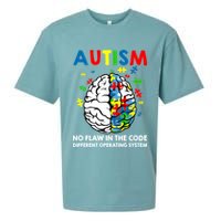 Autism Brain Operating System Sueded Cloud Jersey T-Shirt