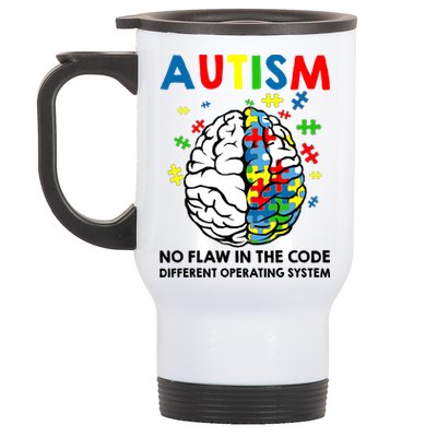 Autism Brain Operating System Stainless Steel Travel Mug