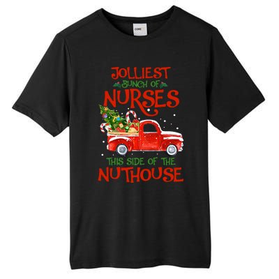 A Bunch Of A Nurses This Side Of The Nuthouse Christmas Tall Fusion ChromaSoft Performance T-Shirt