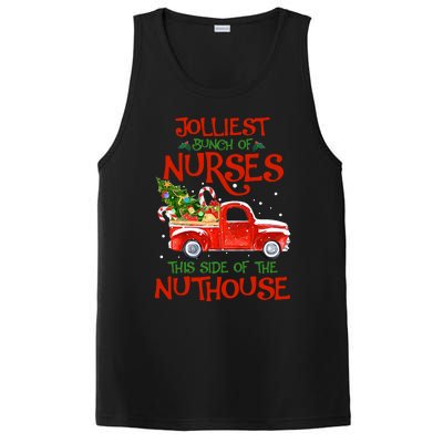 A Bunch Of A Nurses This Side Of The Nuthouse Christmas PosiCharge Competitor Tank