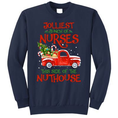 A Bunch Of A Nurses This Side Of The Nuthouse Christmas Sweatshirt