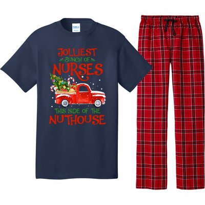 A Bunch Of A Nurses This Side Of The Nuthouse Christmas Pajama Set