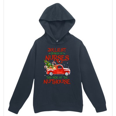 A Bunch Of A Nurses This Side Of The Nuthouse Christmas Urban Pullover Hoodie