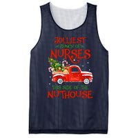 A Bunch Of A Nurses This Side Of The Nuthouse Christmas Mesh Reversible Basketball Jersey Tank