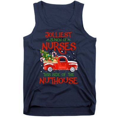 A Bunch Of A Nurses This Side Of The Nuthouse Christmas Tank Top